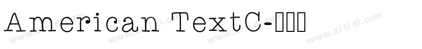 American TextC字体转换